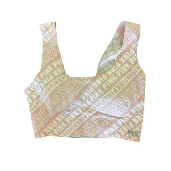 Y2K Pink by Victorias Secret Old school Light pink and white bralett - Picture 1 of 6